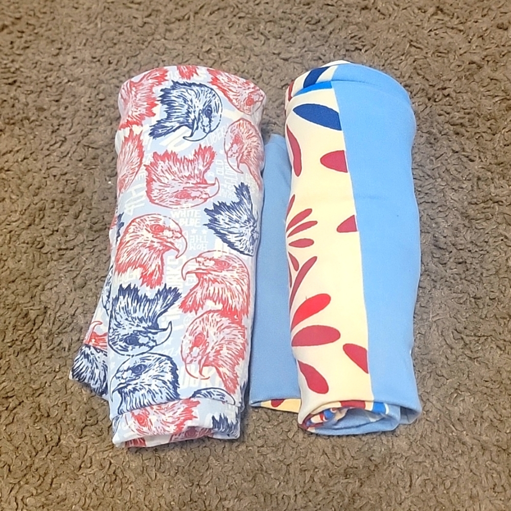 LuLaRoe Butter Soft Patriotic Women's Leggings One Size